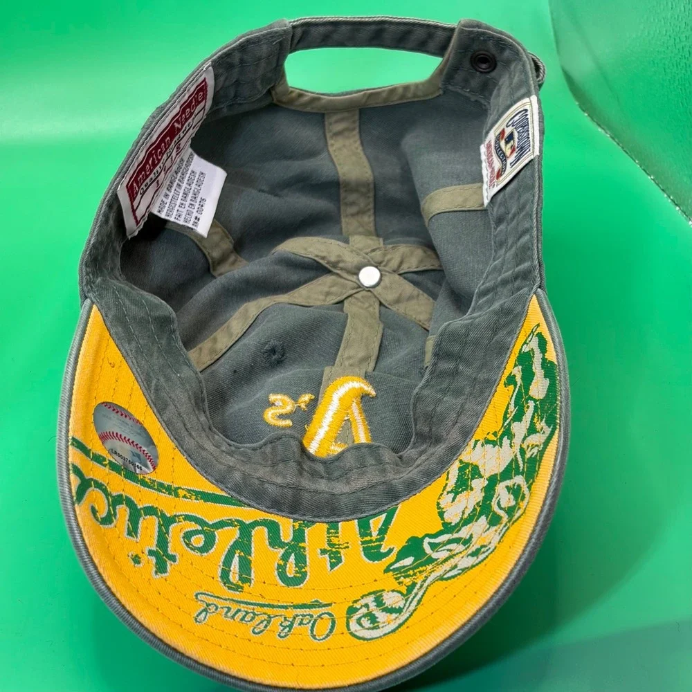 Oakland Athletics American Needle  Baseball Hat Adjustable MLB On Brim Graphic